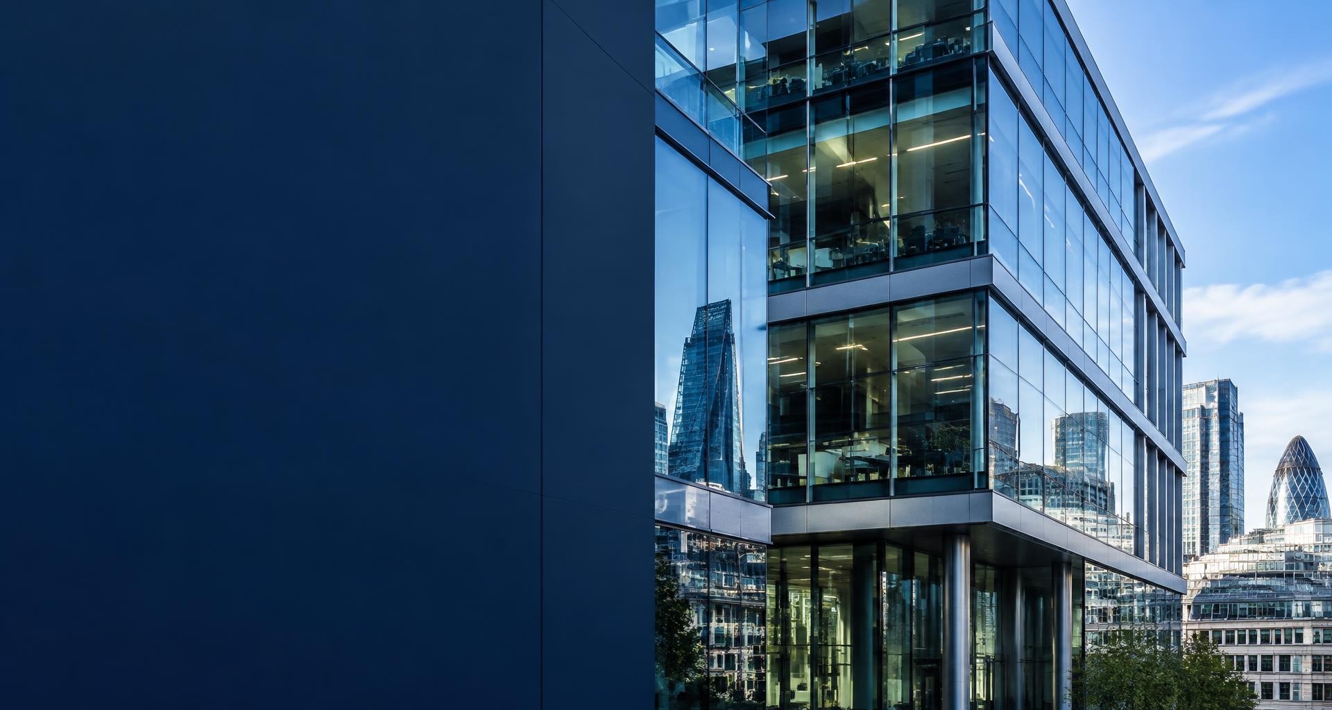 Contemporary glass architecture in London